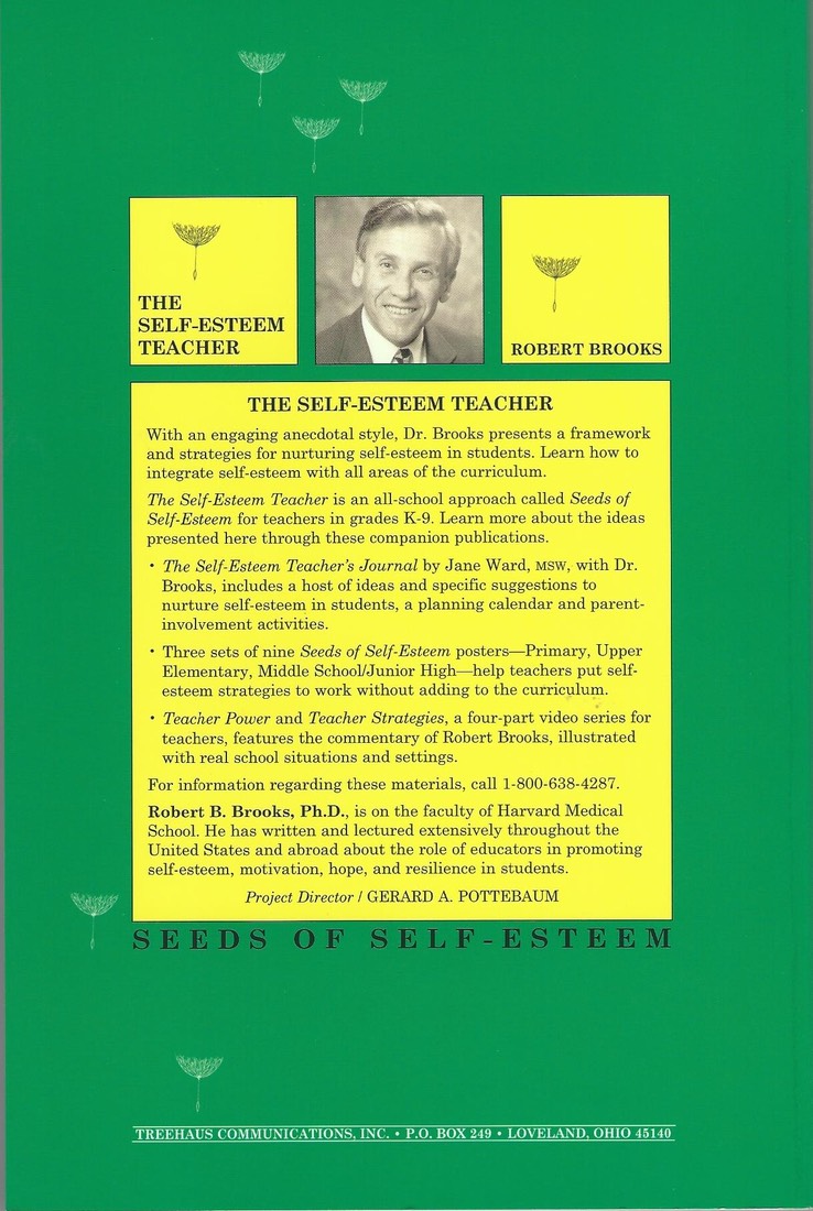 SELF ESTEEM TEACHER Back Cover